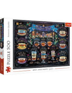 VV-37449,Puzzle Trefl 500 Tipuri De Cafea