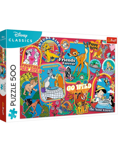 VV-37465,Puzzle Trefl 500 Lumea Disney