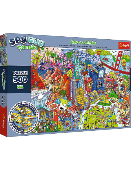 VV-37480,Puzzle Trefl 500 Spy Guy Obiecte Pierdute In Usa