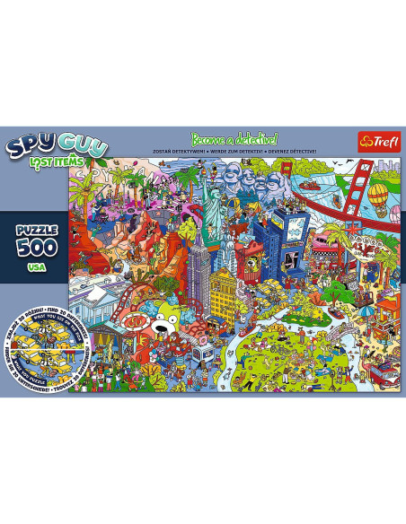 VV-37480,Puzzle Trefl 500 Spy Guy Obiecte Pierdute In Usa