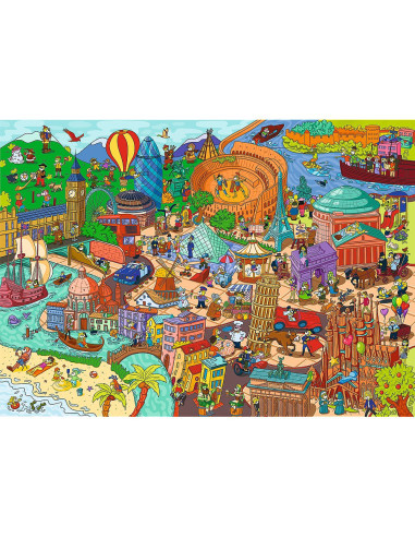 VV-37481,Puzzle Trefl 500 Spy Guy Obiecte Pierdute In Europa