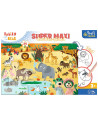 VV-41009,Puzzle Trefl Primo 24 Super Maxi Babies And The Bear In Safari