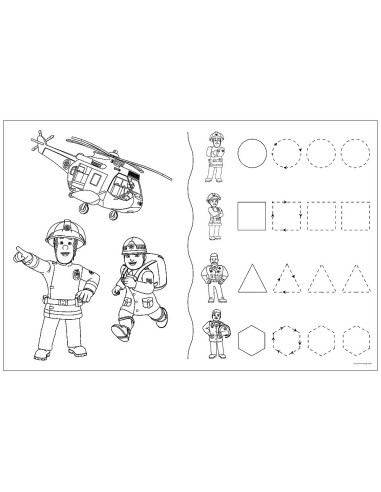VV-41015,Puzzle Trefl Primo 24 Super Maxi Pompierul Sam Echipa Pompierilor