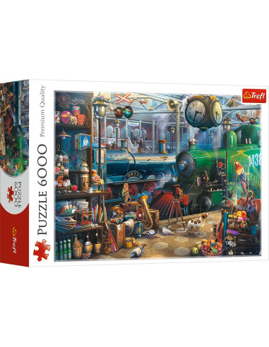 VV-65004,Puzzle Trefl 6000 Statia De Tren