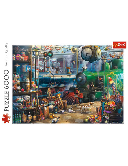 VV-65004,Puzzle Trefl 6000 Statia De Tren