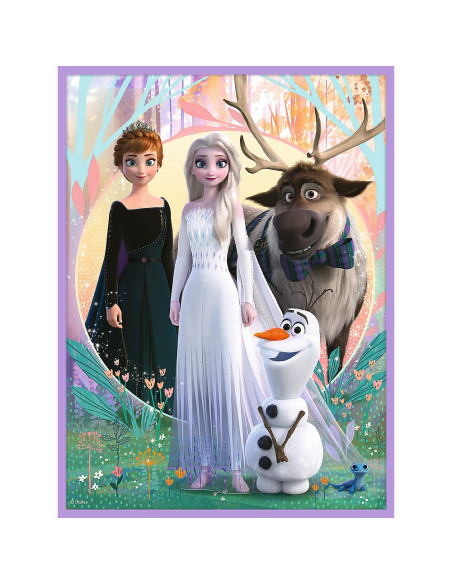 VV-93335,Puzzle Trefl 2in1 Memo Disney Frozen Printesele Si Taramul Lor