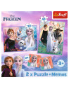 VV-93335,Puzzle Trefl 2in1 Memo Disney Frozen Printesele Si Taramul Lor