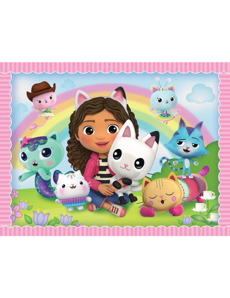 VV-93382,Puzzle Trefl 2in1 Memo Gabbys Dollhouse Gabi Si Prietenii Ei
