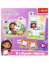 VV-93382,Puzzle Trefl 2in1 Memo Gabbys Dollhouse Gabi Si Prietenii Ei