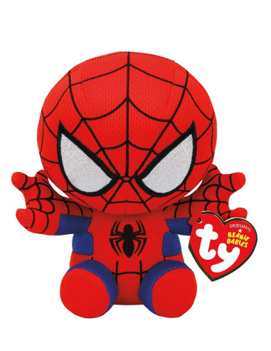 TY41188,Plus Ty 15cm Beanie Babies Marvel Spiderman