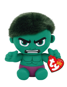 TY41191,Plus Ty 15cm Beanie Babies Marvel Hulk