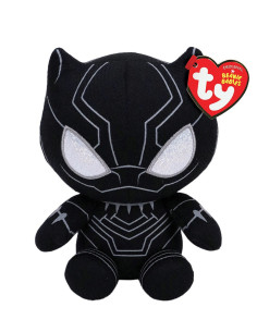 TY41197,Plus Ty 15cm Beanie Babies Soft Marvel Black Panther