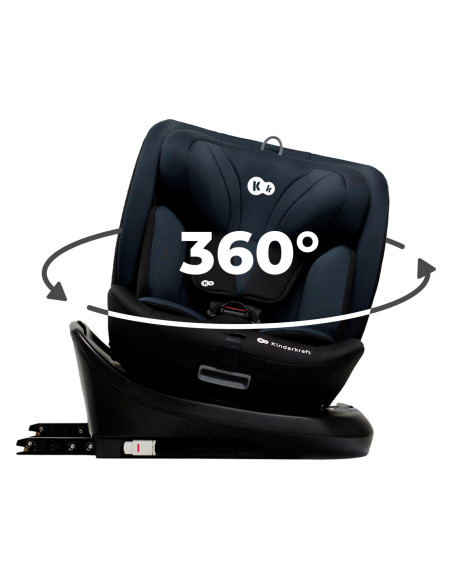 KCIGRO00BLK0000,Scaun Auto Kinderkraft I-grow I-size 40-150 Cm, Black