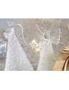 Set 2 ingerasi din sticla cu lumini, 7.2 cm x 15 cm,191112087