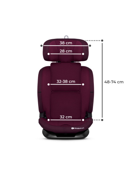 KCONE300RED0000,Scaun Auto Kinderkraft Oneto 3 I-size, 76-150 Cm, Cherry Pearl KCONE300RED0000,Scaun Auto Kinderkraft Oneto 3 I-size, 76-150 Cm, Cherry Pearl