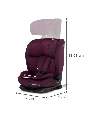 KCONE300RED0000,Scaun Auto Kinderkraft Oneto 3 I-size, 76-150 Cm, Cherry Pearl KCONE300RED0000,Scaun Auto Kinderkraft Oneto 3 I-size, 76-150 Cm, Cherry Pearl