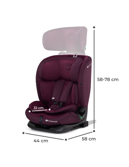 KCONE300RED0000,Scaun Auto Kinderkraft Oneto 3 I-size, 76-150 Cm, Cherry Pearl KCONE300RED0000,Scaun Auto Kinderkraft Oneto 3 I-size, 76-150 Cm, Cherry Pearl