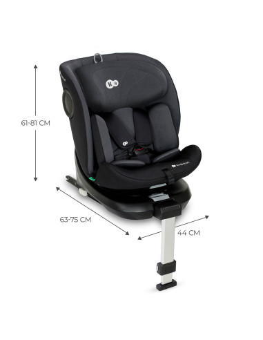 KCI36000BLK0000,Scaun Auto I-size, 40-150 Cm, Kinderkraft I-360, Black KCI36000BLK0000,Scaun Auto I-size, 40-150 Cm, Kinderkraft I-360, Black