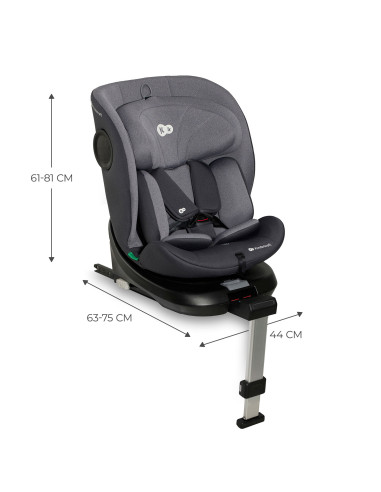 KCI36000GRY0000,Scaun Auto I-size, 40-150 Cm, Kinderkraft I-360, Grey KCI36000GRY0000,Scaun Auto I-size, 40-150 Cm, Kinderkraft I-360, Grey
