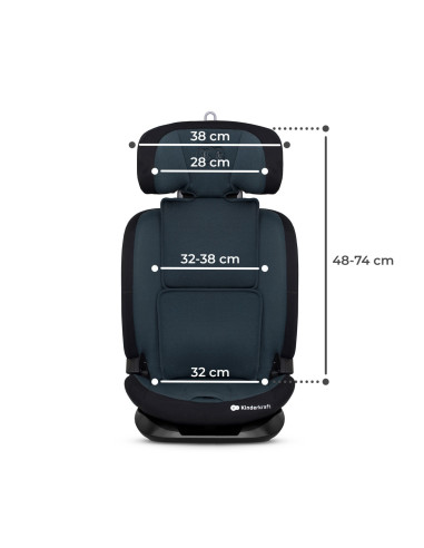 KCONE300BLK0000,Scaun Auto I-size, 76-150 Cm, Kinderkraft Oneto 3, Isofix, Graphite Black KCONE300BLK0000,Scaun Auto I-size, 76-150 Cm, Kinderkraft Oneto 3, Isofix, Graphite Black