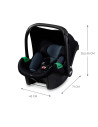 KCMINKPRBLK0000,Scoica Auto I-size, 40-75 Cm, Kinderkraft Mink Pro, Black