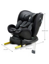 KCXRID00BLK0000,Scaun Auto I-size, 40-125 Cm, Kinderkraft Xrider, Black