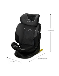 KCIFIX00BLK0000,Scaun Auto Kinderkraft I-fix, I-size 40-150 Cm, Graphite Black 2