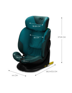 KCIFIX00BLU0000,Scaun Auto Kinderkraft I-fix, I-size 40-150 Cm, Harbor Blue 2