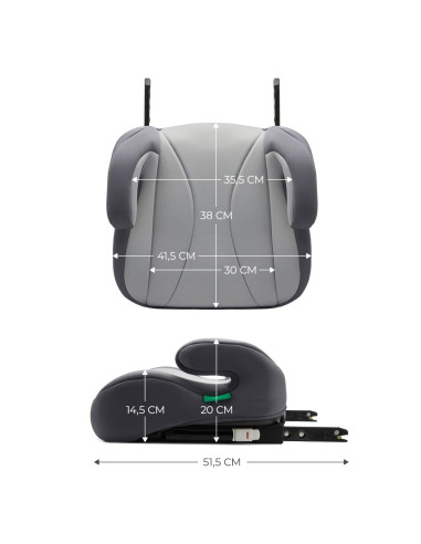 KCIBOO00GRY0000,Inaltator Auto Kinderkraft Boost, I-size 135-150 Cm, Grey