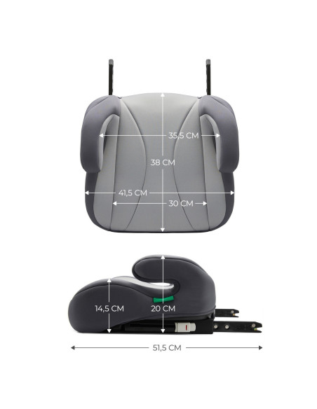 KCIBOO00GRY0000,Inaltator Auto Kinderkraft Boost, I-size 135-150 Cm, Grey