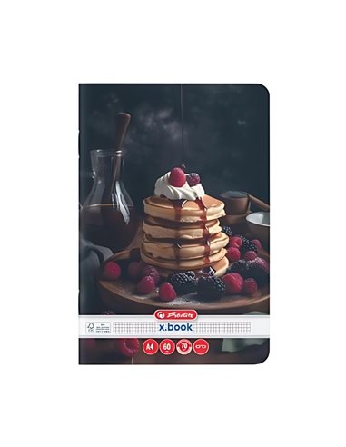 Caiet Herlitz A4, 60 file, 70g/mp,  Matematica, Motiv cupcakes Caiet Herlitz A4, 60 file, 70g/mp,  Matematica, Motiv cupcakes