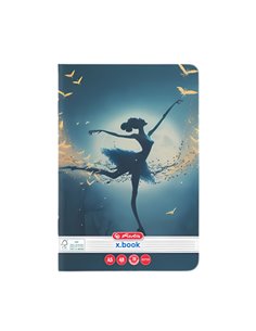 Caiet Herlitz A5, 48 file, 70g/mp, Dictando, Motiv balerina 2