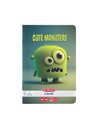 Caiet Herlitz A5, 48 file, 70g/mp, Dictando, Motiv cute monster