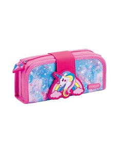 Penar etui neechipat Keyroad, Motiv unicorn, Roz