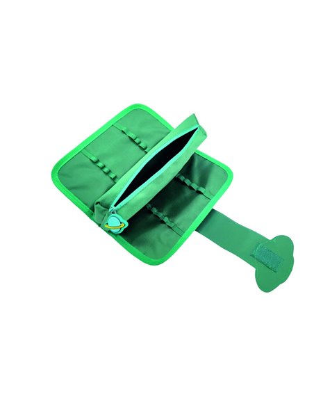 Penar etui neechipat Keyroad, Motiv crocodil, Albastru