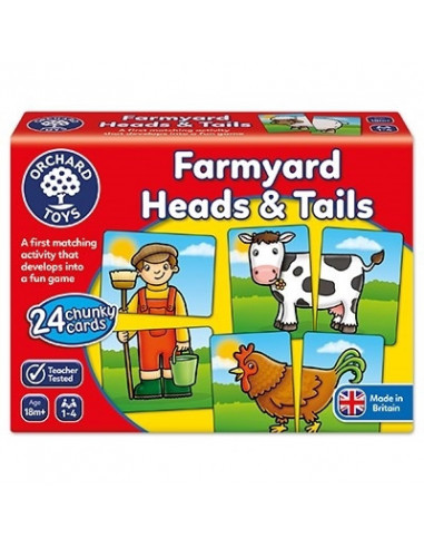 Joc educativ asociere Prietenii de la ferma FARMYARD HEADS &