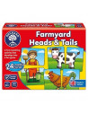 Joc educativ asociere Prietenii de la ferma FARMYARD HEADS &