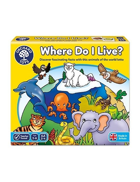 Joc educativ loto Habitate WHERE DO I LIVE,OR069