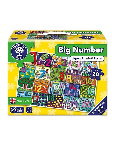 Puzzle de podea Invatam sa numaram (30 piese - poster inclus) Puzzle de podea Invatam sa numaram (30 piese - poster inclus)