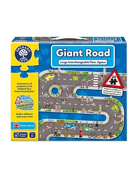 Puzzle gigant de podea traseu masini (20 piese) GIANT ROAD