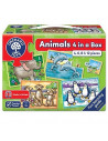 Set 4 Puzzle Animale (4 6 8 & 12 piese) ANIMALS FOUR IN A