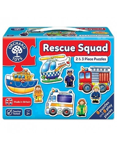 Set 6 puzzle Echipa de salvare (2 si 3 piese) RESCUE SQUAD,OR204