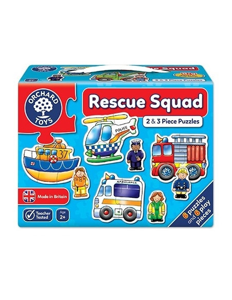 Set 6 puzzle Echipa de salvare (2 si 3 piese) RESCUE SQUAD,OR204