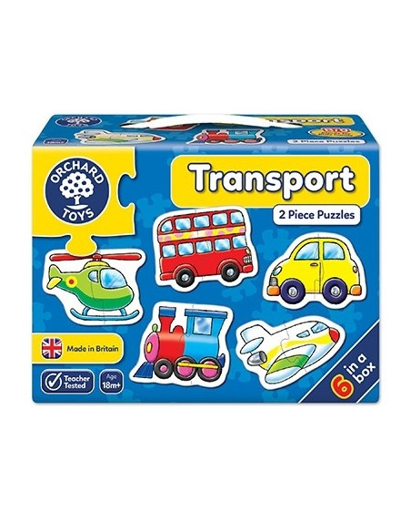 Set 6 puzzle Transport (2 piese),OR203 Set 6 puzzle Transport (2 piese),OR203