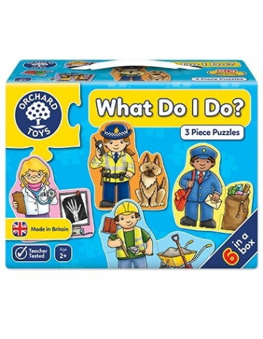 Set mai multe puzzle Meserii (3 piese) WHAT DO I DO?,OR213