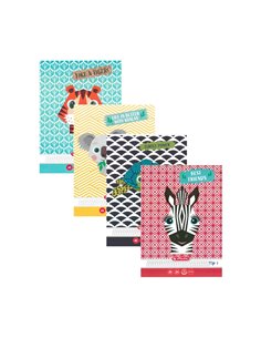 Set 4 caiete Tip I Herlitz A5, 24 file, 80g/mp, Motiv cute animals