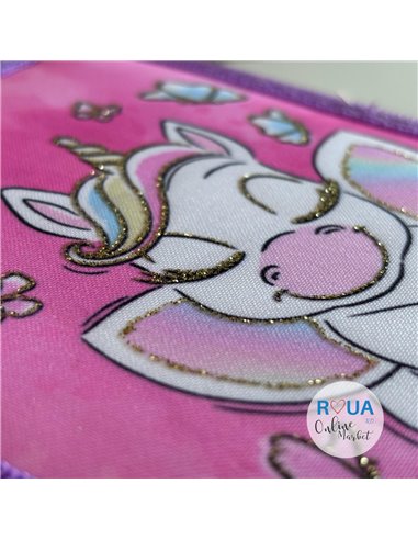 Penar echipat S-COOL SC2180, 2 fermoare, 29 piese, Motiv micul unicorn