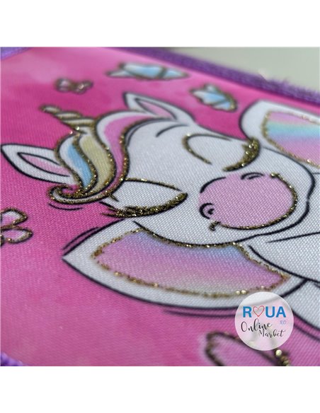 Penar echipat S-COOL SC2180, 2 fermoare, 29 piese, Motiv micul unicorn