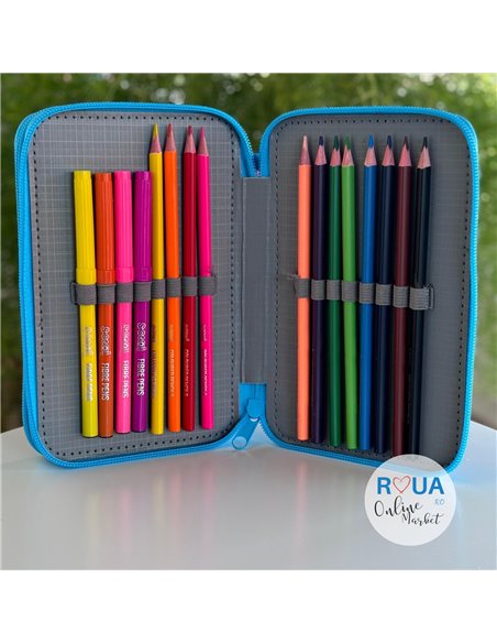 Penar echipat S-COOL SC1608, 2 fermoare, 29 piese, Motiv candy lover