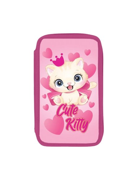 Penar echipat, 2 fermoare, 29 piese, CUTE KITTY - S-COOL